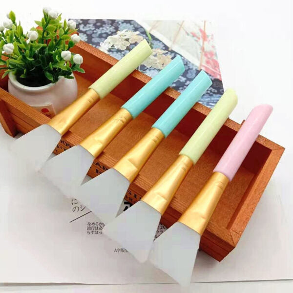 Pack of 5 Soft Silicone Mask Brushes Foundation - Trendwolf